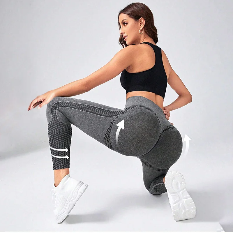 Seamless High Waist Workout Leggings for Women Scrunch Butt Lifting Yoga Gym Athletic Pants