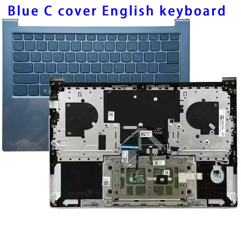 Suitable for Xiaoxin Pro14 IHU YOGA 14s 2021 pro14 2022 IAH5R laptop LCD screen back cover palm rest keyboard case blue gray