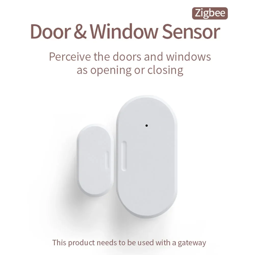 Tuya Zigbee Door Sensor Window Detectors Magnetic Sensor Smart Home Security Protection Remote Monitor From APP
