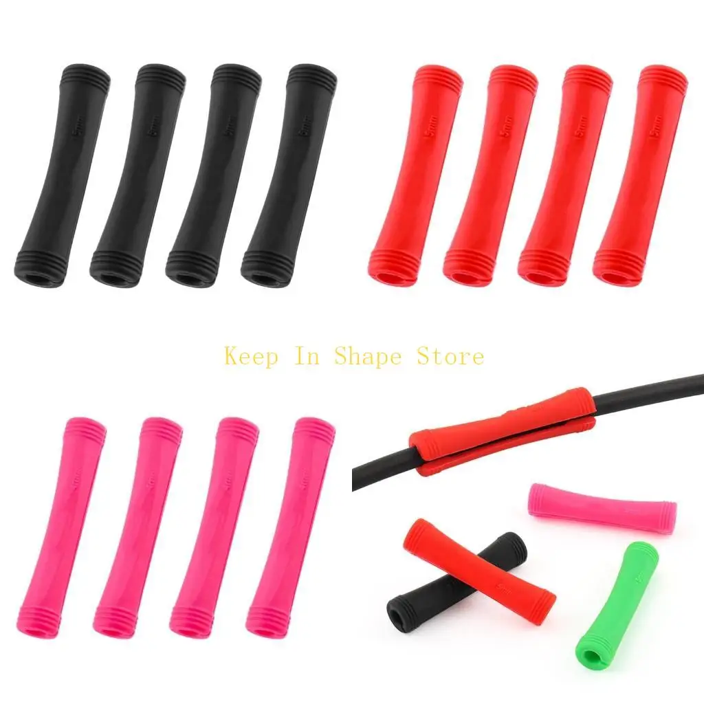 U1JC 4 lotes Durabilidad Siliconas Protectores marco marco montaña Bike Frame Protecting Outdoor Cycling Accessory