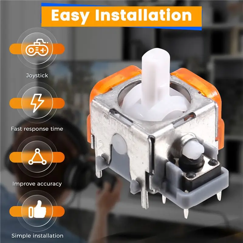 HFES 6PCS TMR Electromagnetic Joystick For SWITCH PRO Gamepad TMR Joystick 3D Analog Thumb Stick Controller