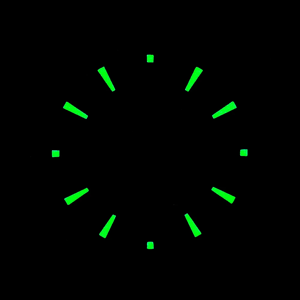 33.5mm dial green luminous dial fits Miyota8215 movement watch parts replacement parts watch dial support customized logo