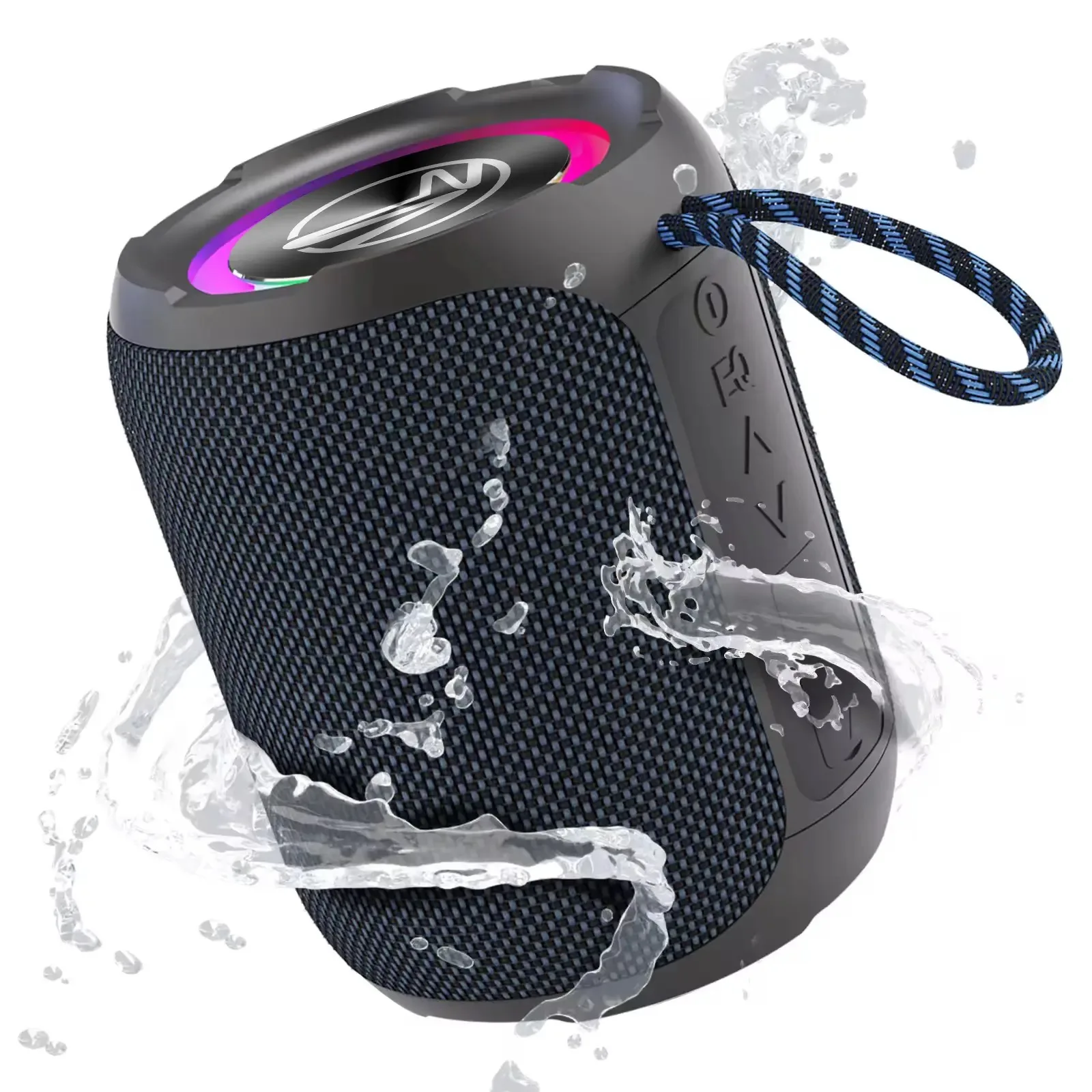 New Design High Powerful 360 Surround Sound IPX7 Waterproof Subwoofer Portable Bluetooth Bocina Wireless Speaker for Outdoor