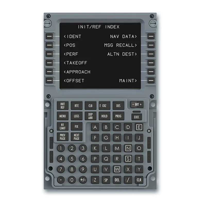 CDU Simulation Flight CS Route Control Panel Cockpit Simulator for Boeing 737fmc