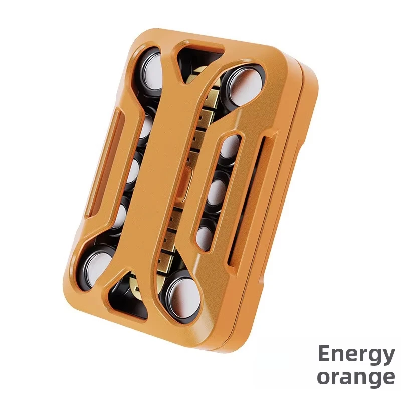 Metall-Infinity-Slider-Fidget-Toy, Stimmgabel-Schiebekarte mit magnetischer Dämpfung, sanft gleitendes EDC-Schreibtischspielzeug zur Stresslinderung & Konzentration