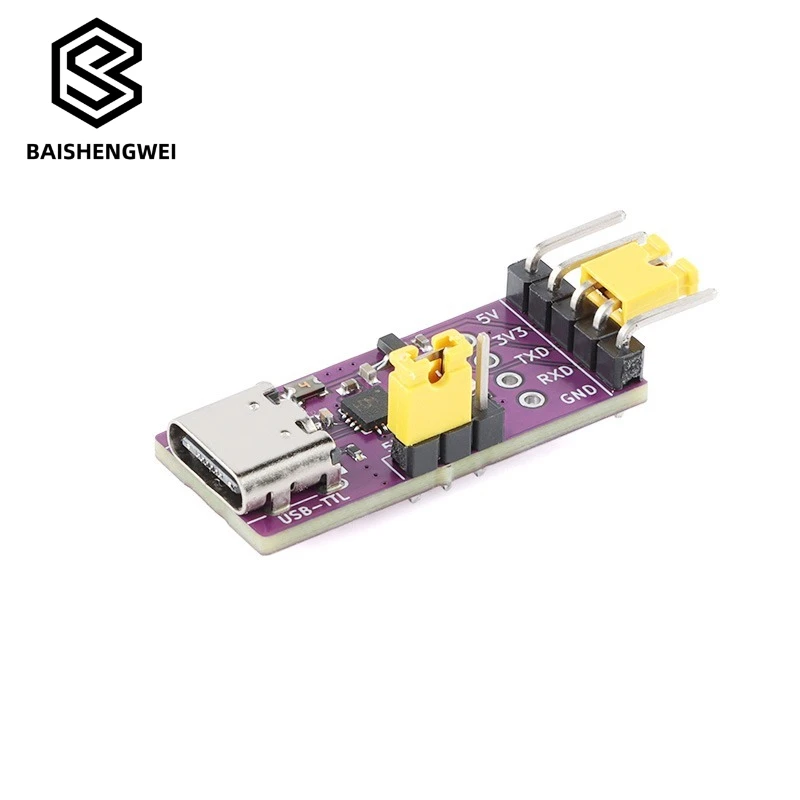 USB To TTL Serial Port USB Type-C Interface 6Mbps High Rate CH343 Chip Communication Conversion Module