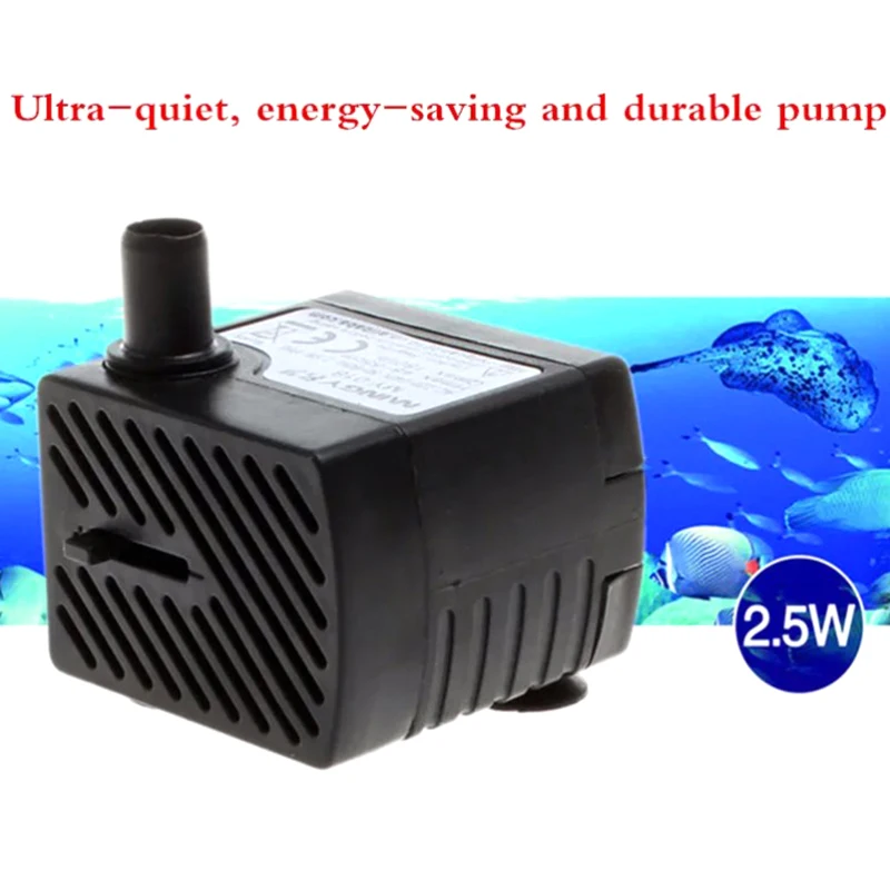 MY-018 Mini Submersible Pump Water Pump Safety Static Process 2.5W Lift 0.55M