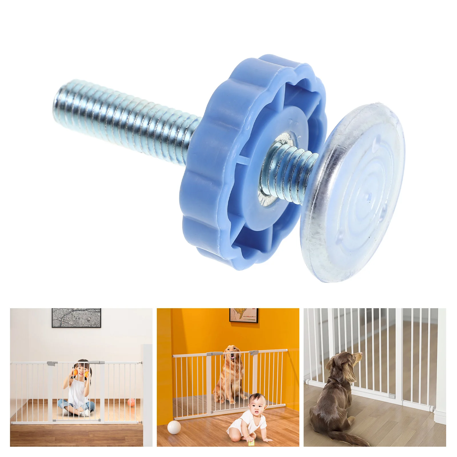 بوابة الطفل الخيوط المغزل قضيب استبدال قابل للتعديل الضغط شنت لا الحفر تركيب طقم قطع غيار درج نافذة بوابة التوتر #3