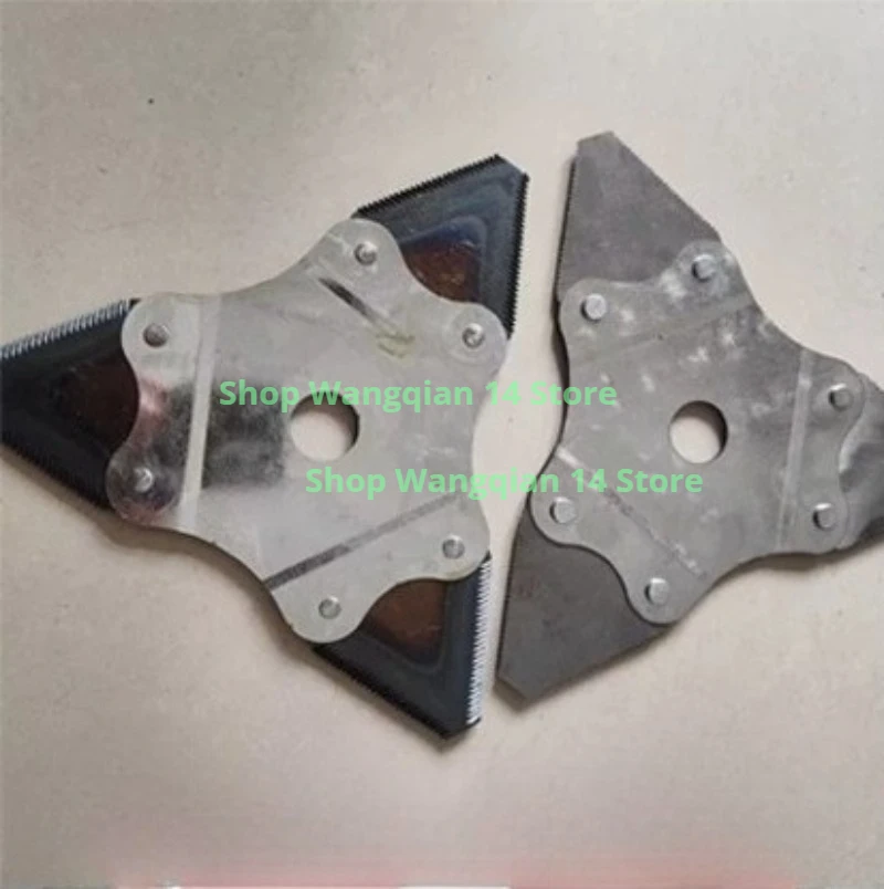 230mm Double‑Sided Serrated Triangular Manganese Steel Blade 25.4mm Bore for Brush Cutter Grass Trimmer