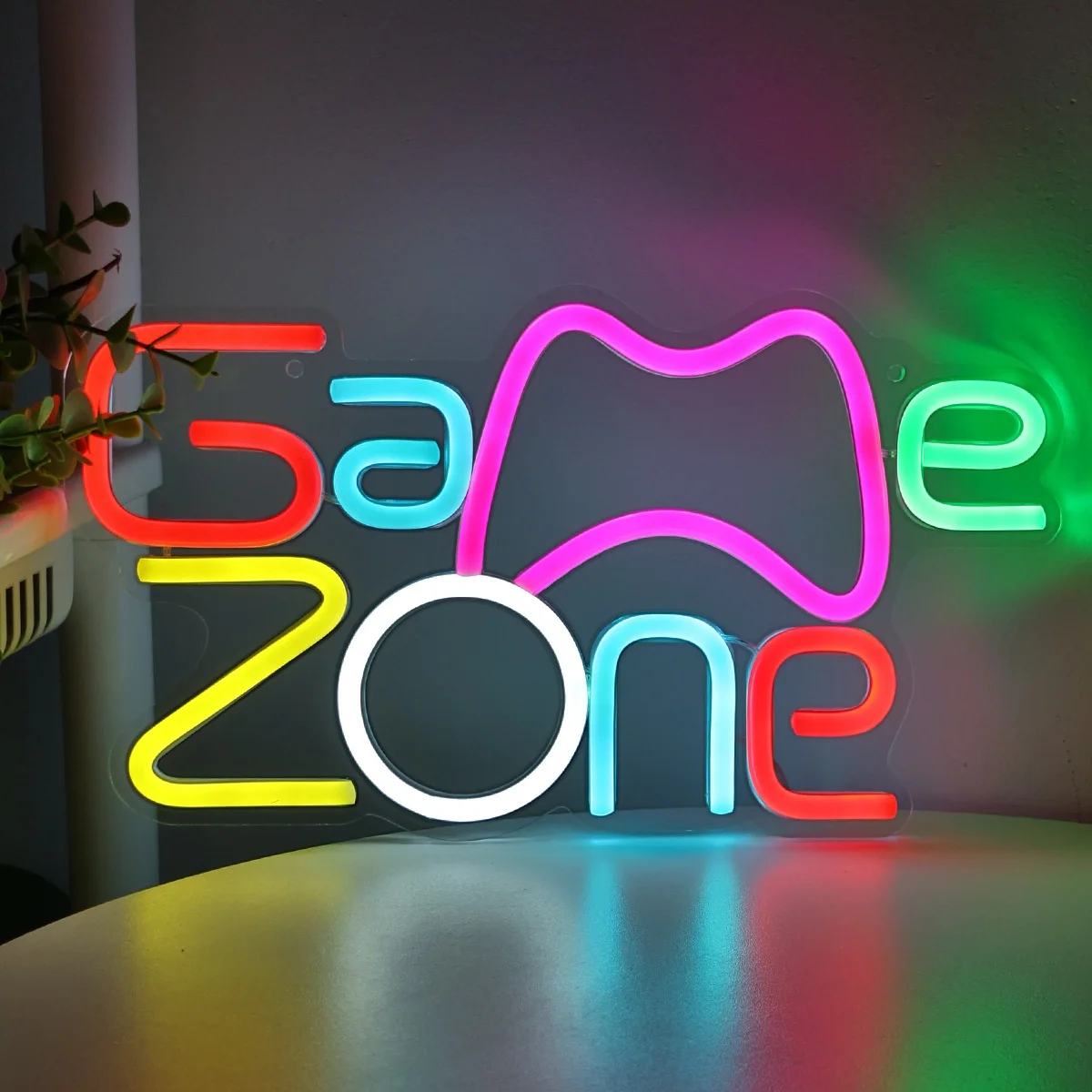 Game Zone LED Neon Sign Light for Gaming Room Decorations Bar Wall Art Motif Themed Signage