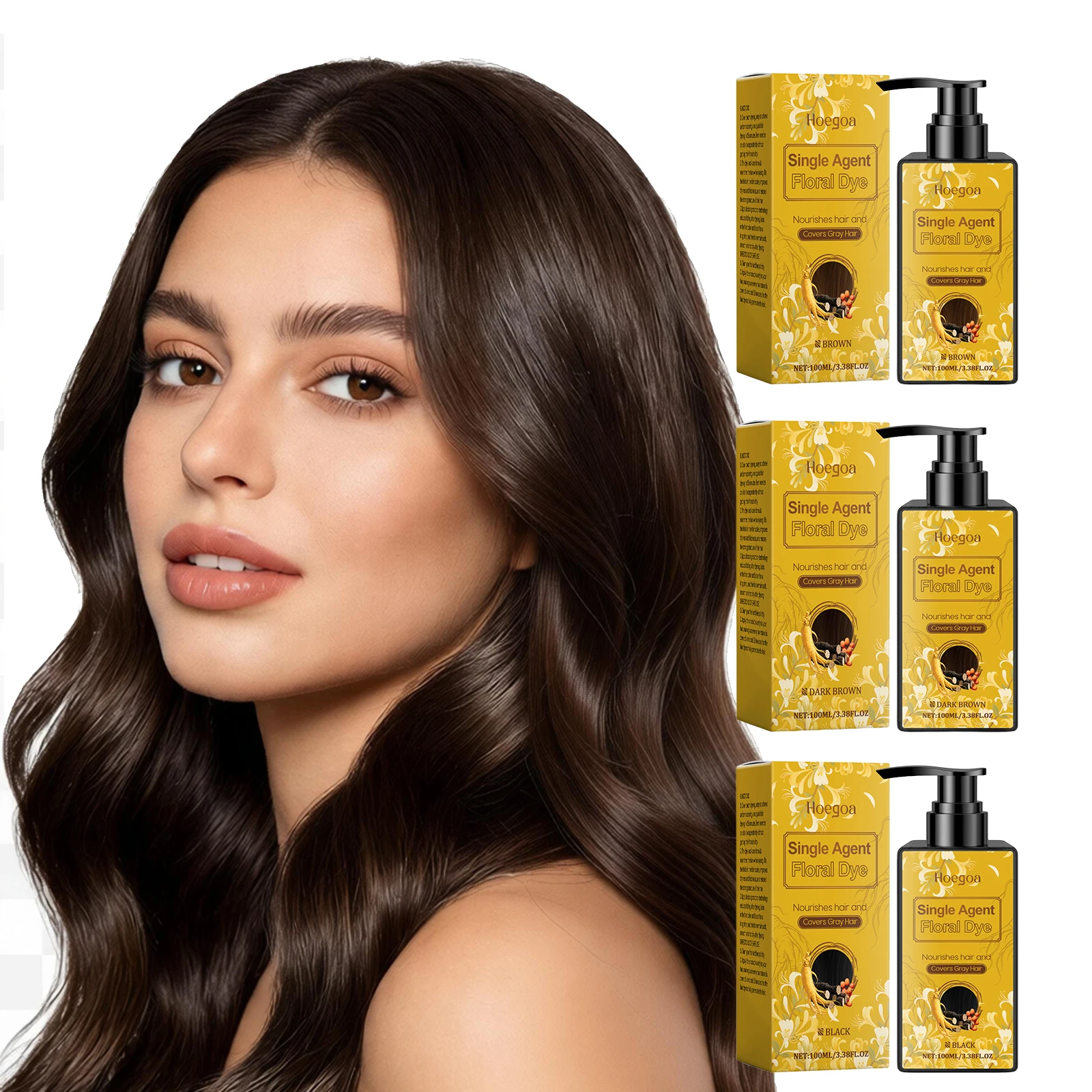 

Hair Dye Cream Instant Hair Dye Even Coloring Long-Lasting Color Locking Gray Hair Coverage Smoothing Nourishing Coloring Cream