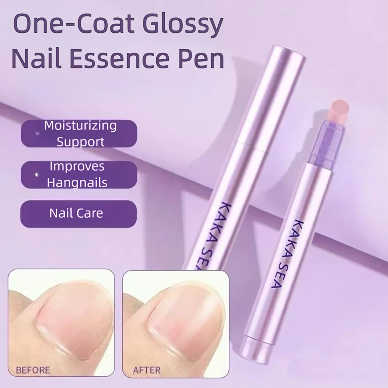 2026 New Gentle Nail Nourishing Liquid Cuticle Remover Nail Repair Oil Moisturizing and Long Lasting 3-in-1 Nail Essence Pen