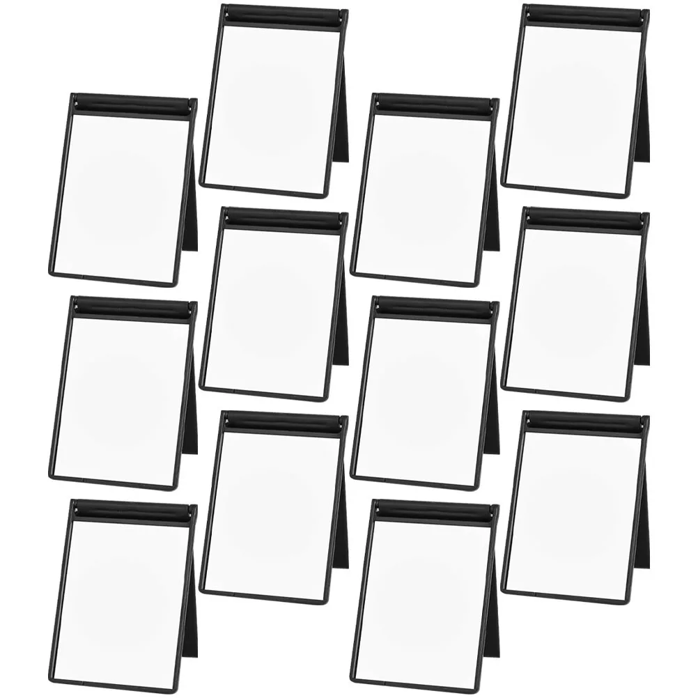 12개 접이식 여행용 컴팩트 미러 휴대용 직사각형 미니 소형 메이크업 포켓 미러 소녀용 미니 거울