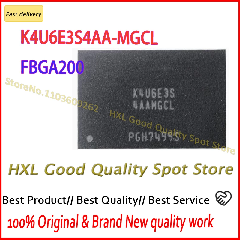 1~10PCS/lot  K4U6E3S4AA-MGCL LPDDR4 2GB IC chip memory FBGA200