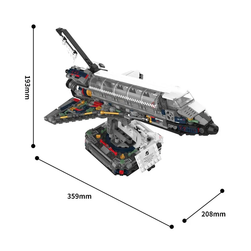 JK8502 Space Shuttle Breaking Dawn Model Spaceship Series Desktop Ornaments DIY Toys Building Blocks Gift For Boys