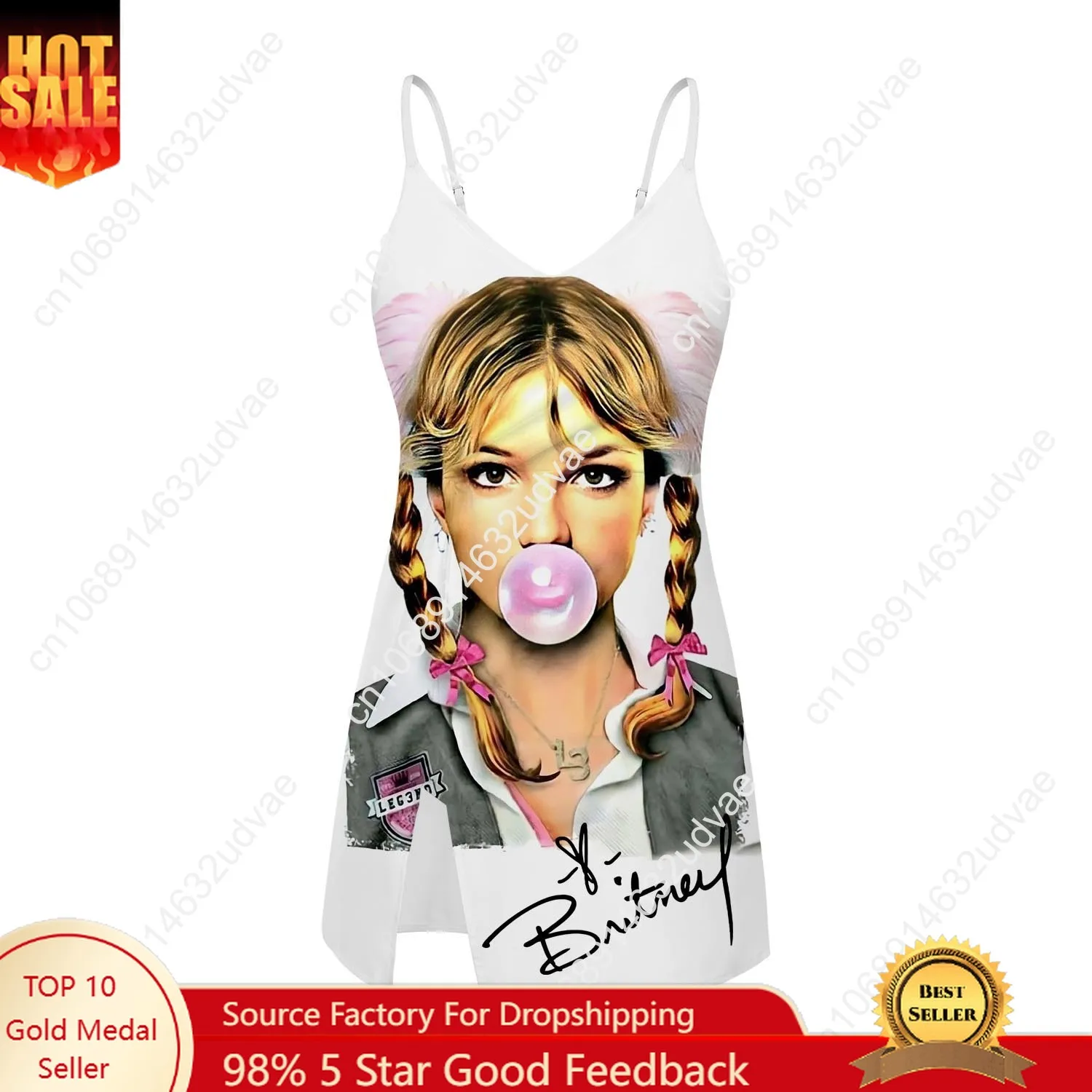 

Britney Spears Sling Dress Swimsuit Womens Bathing Suits Personalized Fashion Swimwear Pool Party Bikini Custom Made Beachwear