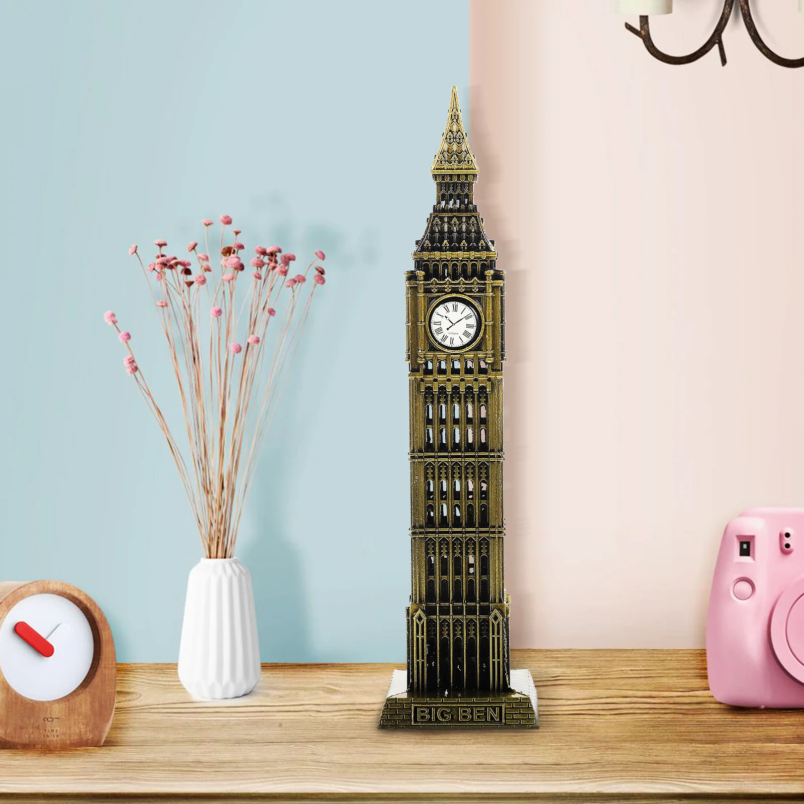 Metal Building Model da Inglaterra e Londres Landmark Decoração, ornamento do Big Ben, arquitetura da Inglaterra