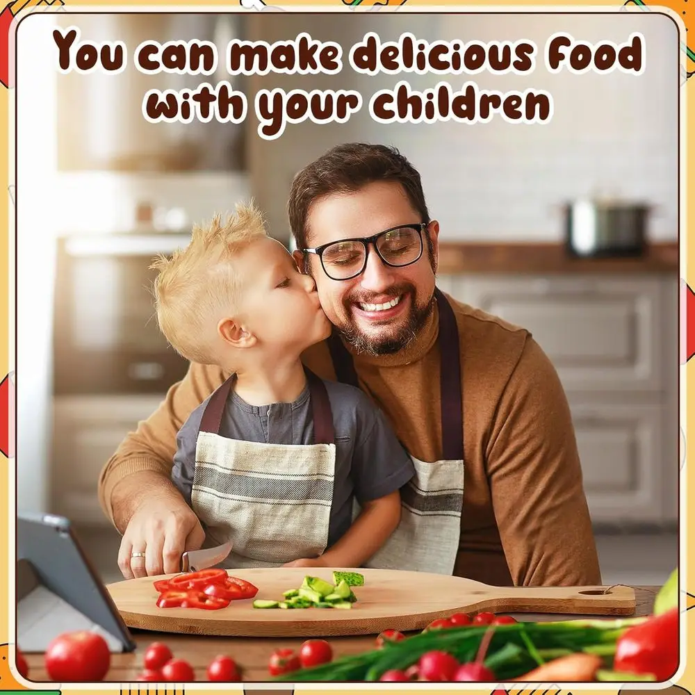 12 Bamboo Round Cutting Board with Handle, Set of 10, Ideal for Kitchen Prep, Baking, and Serving Pizza, Bread, Cake, Cheese, Fr