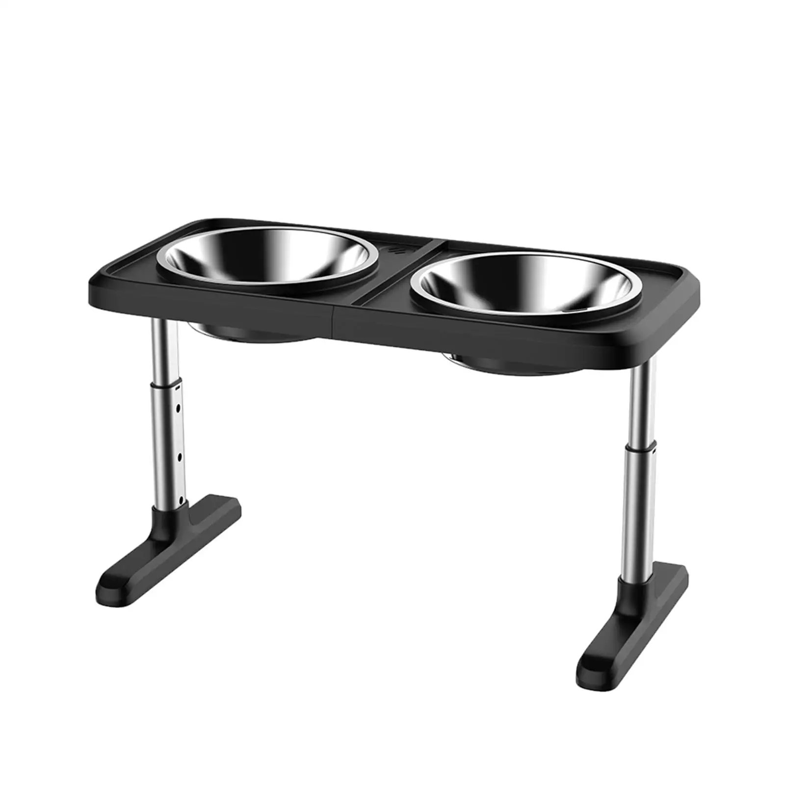 

Elevated Bowls Adjustable to 4 Height Non Slip Feet bowl Stand 1,8L Bowl Raised Feeding Bowl Small Dogs Pets Cats