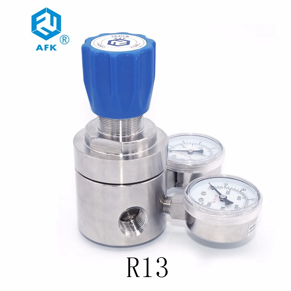 

SS316L Stainless Steel 500 psi Pressure Regulator Single-Stage Nitrogen CO2 Pressure Reducer for Medical Beer Laboratory