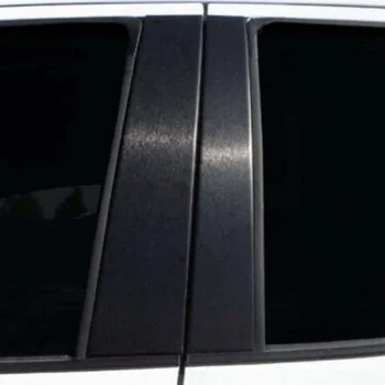 4pcs Matte Black Window Pillar Posts Trim Cover Door Decals Stickers For Dodge Ram 1500/2500/3500/4500/5500 2009-2018 Accessories