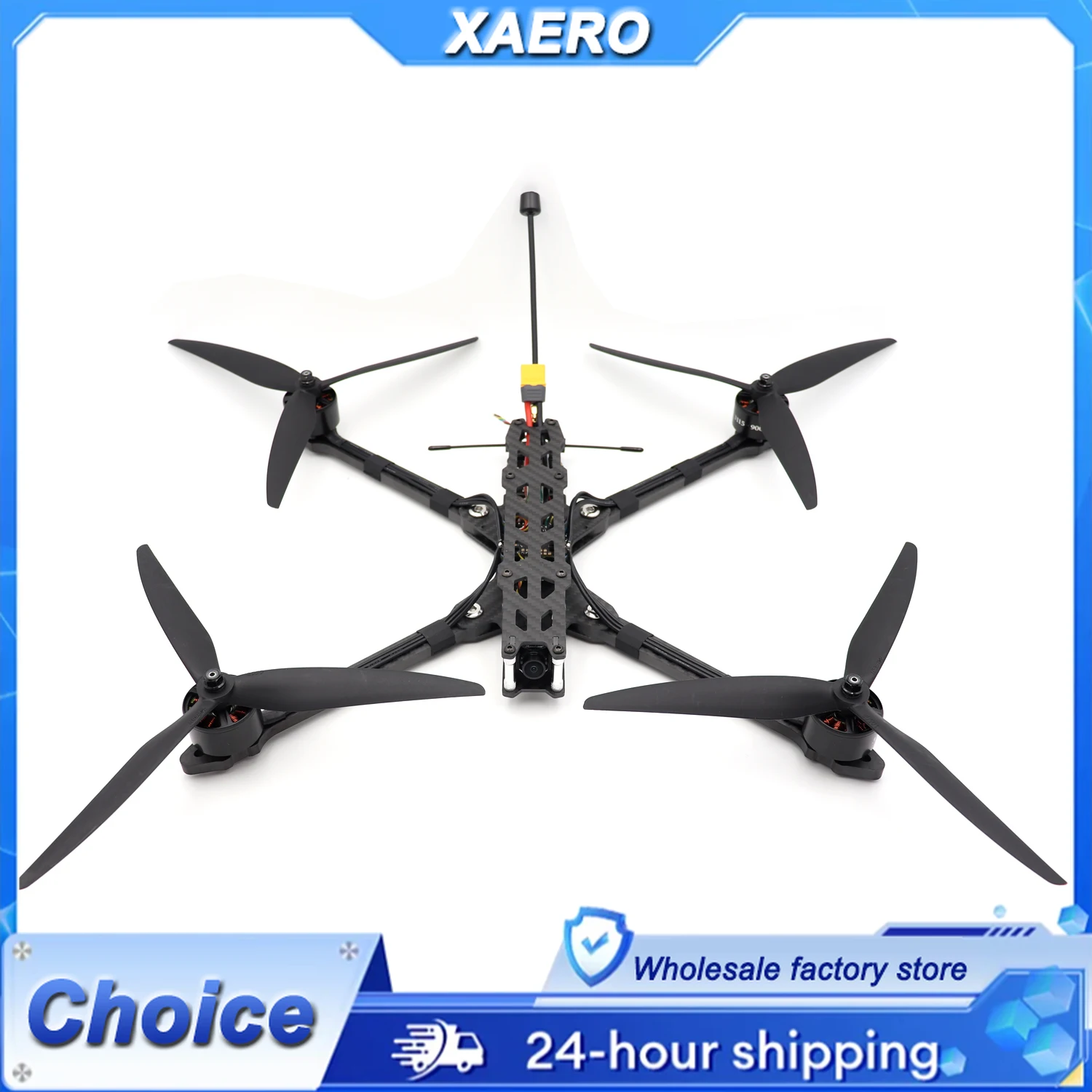 UNIONRC LX10 V2 10 Inch Carbon Fiber Frame - Aerial Photography FPV Drone Kit, Optimized for Long Range & Stable Footage