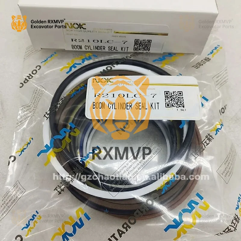 For XMVP Construction Machinery Parts Excavator R210-7 Hydraulic Cylinder Seal Kit Boom R210lc-7