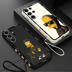Soft Cover Case for Samsung Galaxy A13 A14 A15 A11 A12 A16 A36 A26 A22 A52 A24 A51 A35 A34 Funny Cool Simpsons Cover
