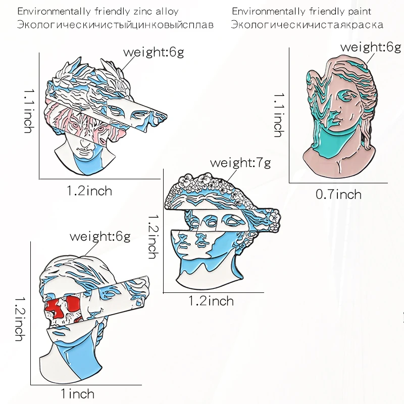 Индивидуальные Заколки Для лацканов в виде мультяшных ролевых сумок, одежды, Подарочные ювелирные изделия, удивительное искусство, эмалированная брошь, скульптурные значки с раздельной головкой