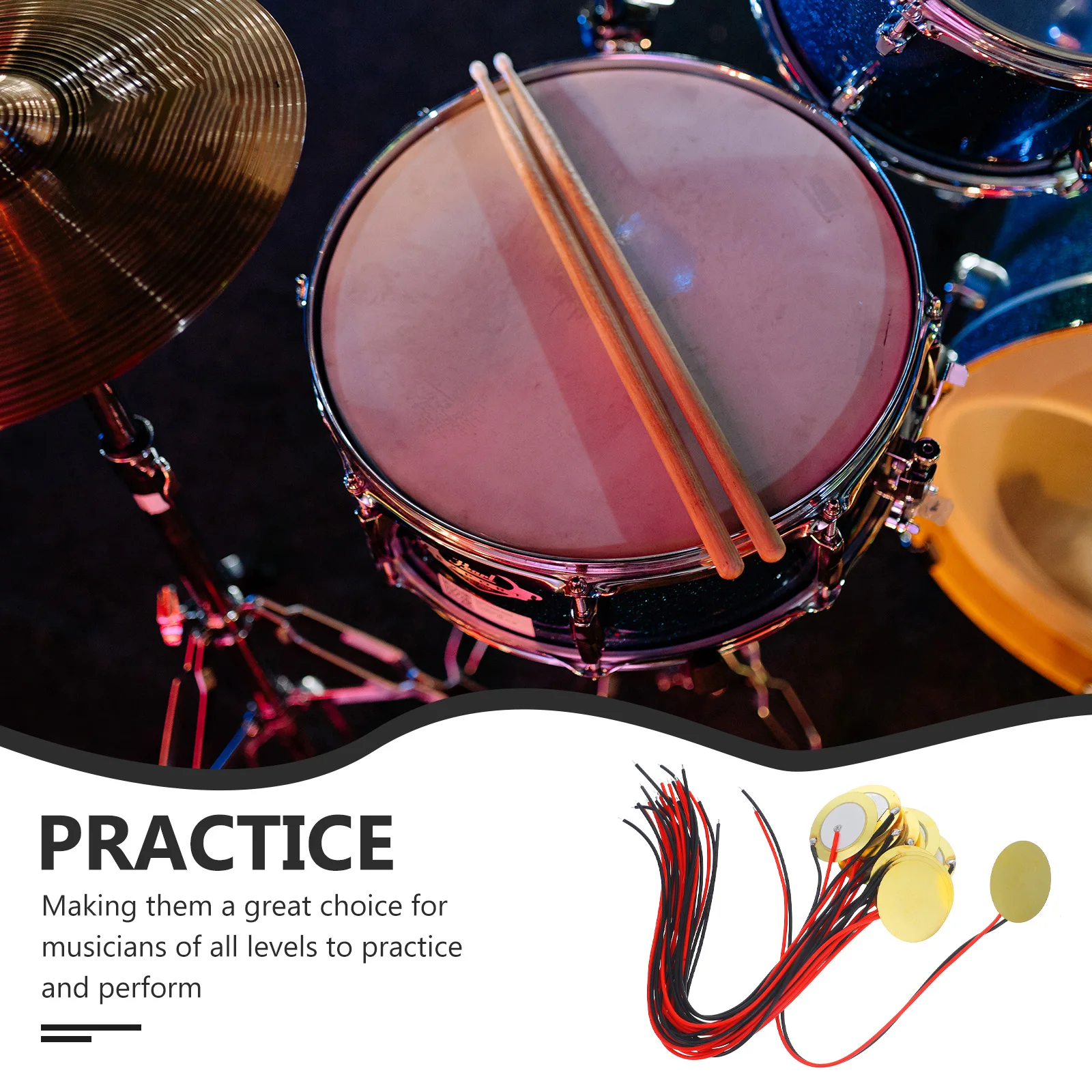 

15 Pcs Guitar Pickups 35mm Piezo Pickup Transducer Acoustic Brass Drum Trigger Microphone ContactPiezoelectric Enhance