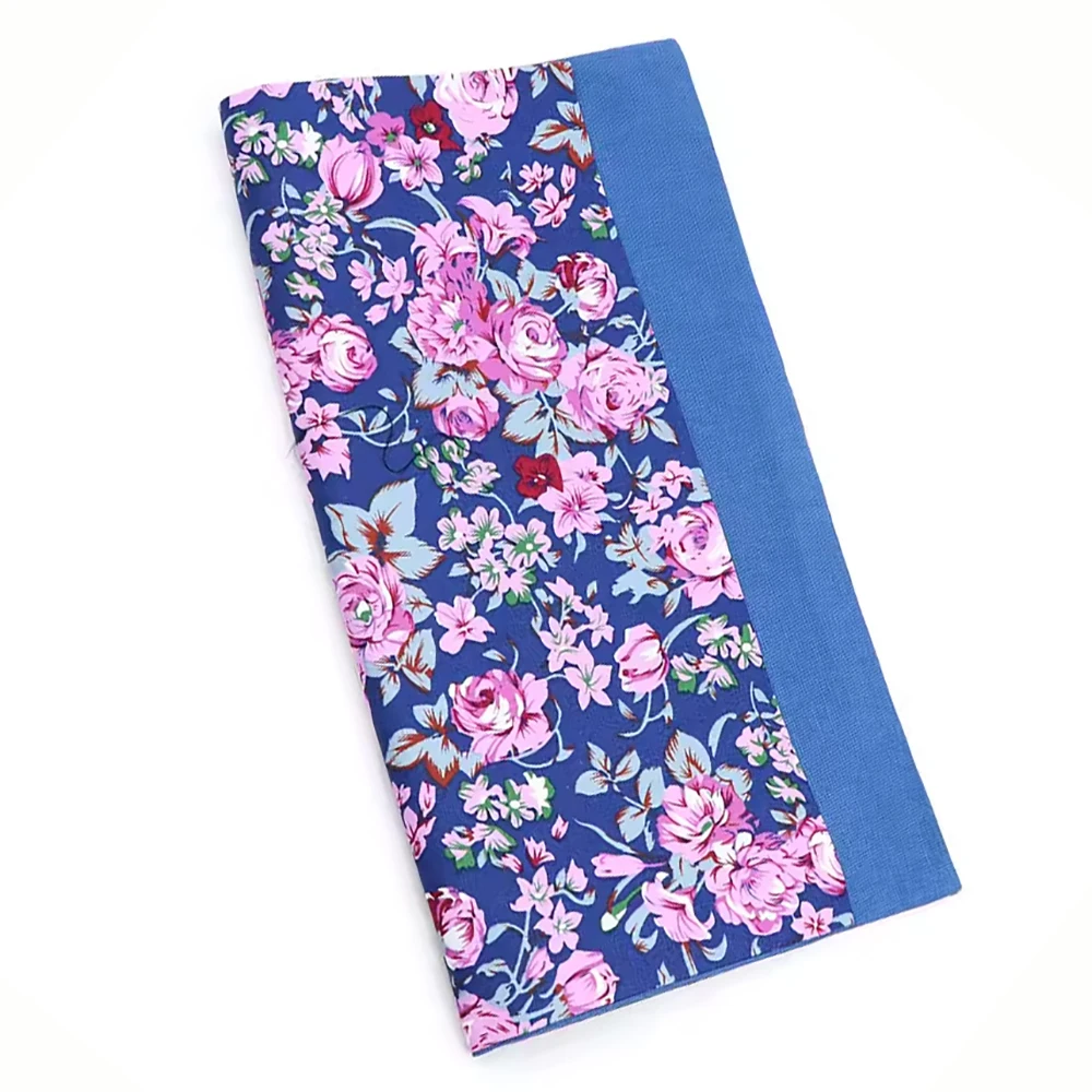 Nieuwste CottonTwo Side Floral Plaid Cotton Pocket Square Zakdoek Casual Narrow Lover's Day Wedding Dagelijks gebruik Pakaccessoire
