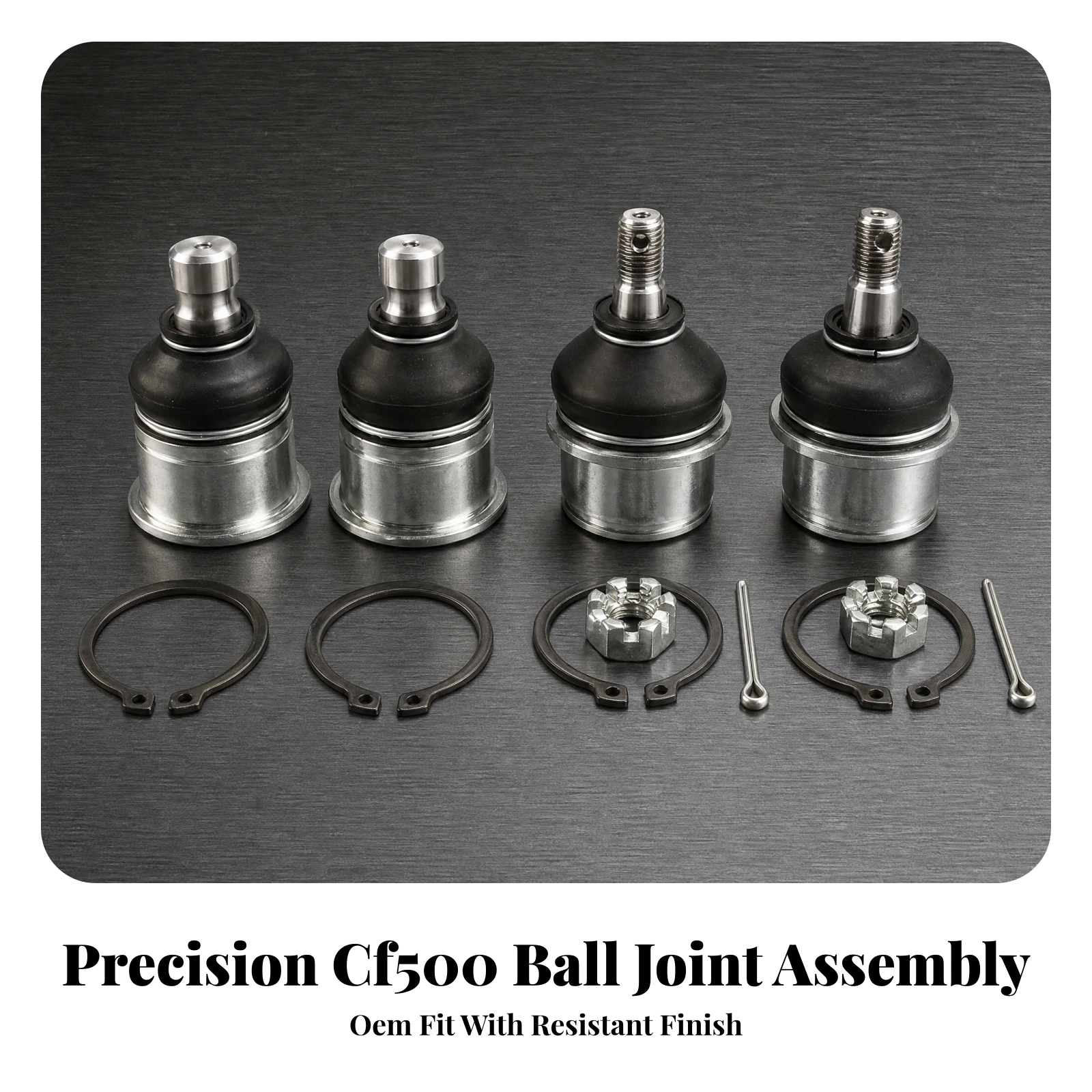 4 Pieces Shock Absorption Linkage Component Metal Replacement Ball Joint with Retaining Hardware Vehicle Parts 500cc Compatible