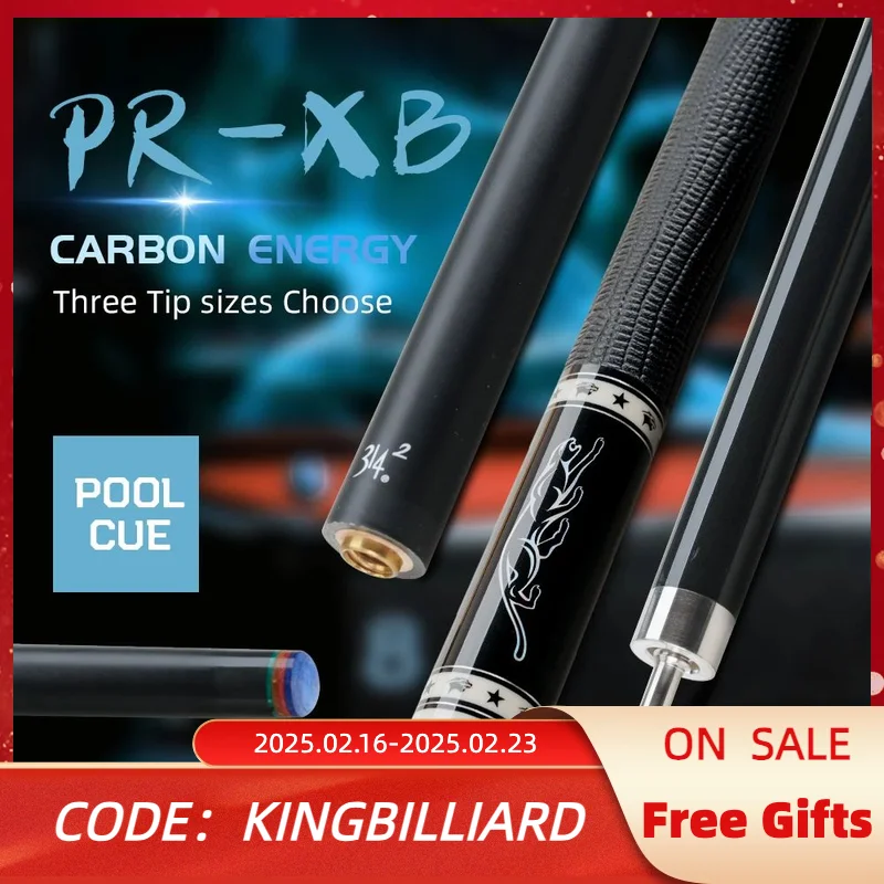 

PREOAIDR Xinbao Billiard Carbon Pool Cue Stick Kit Uni-Loc Joint 147cm Silicone Wrap professional billiard cues