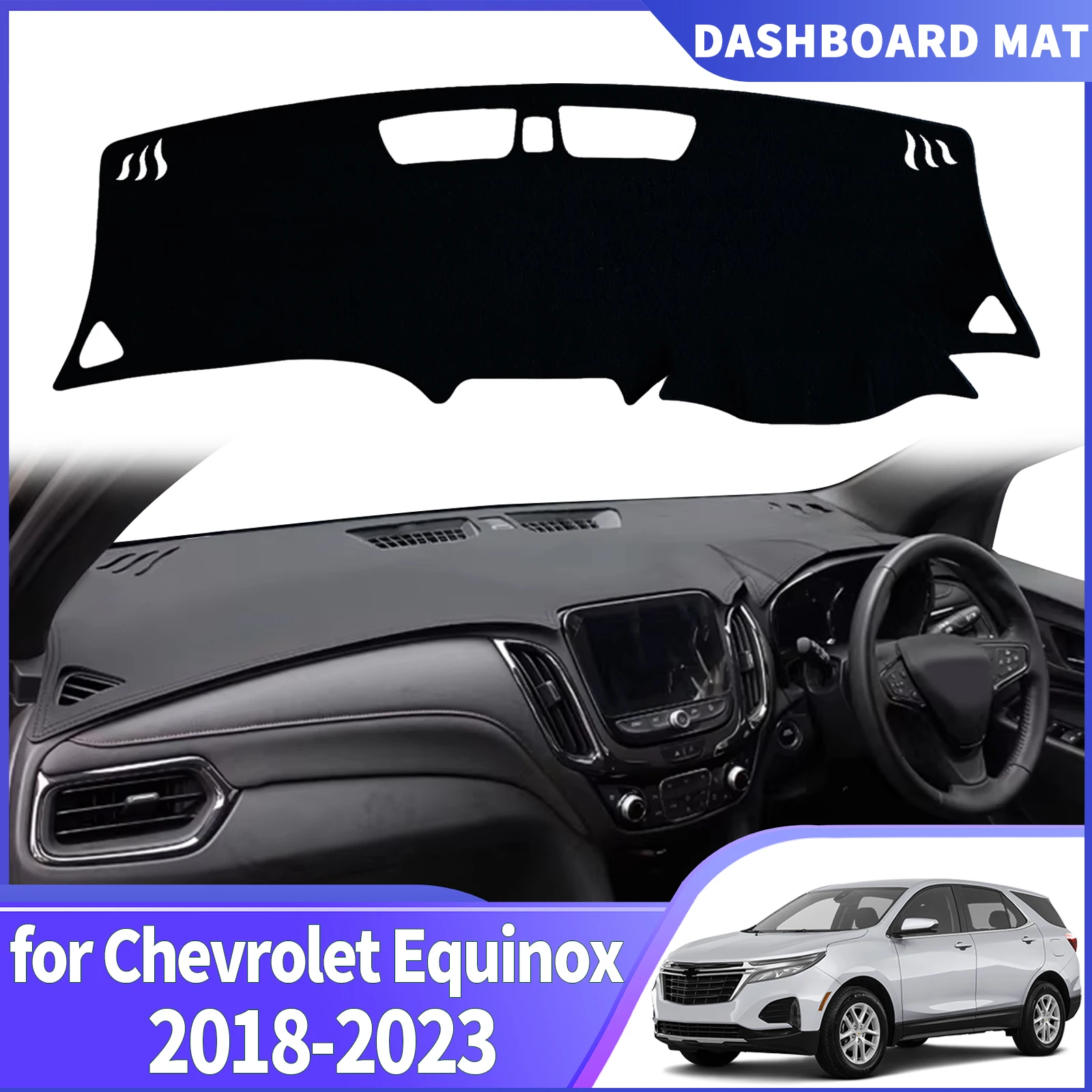 

for Chevrolet Equinox 2023-2017 Holden Equinox Car Dashmat DashMat Sunshade Dashboard Cover Pad Protective Carpet Accessories