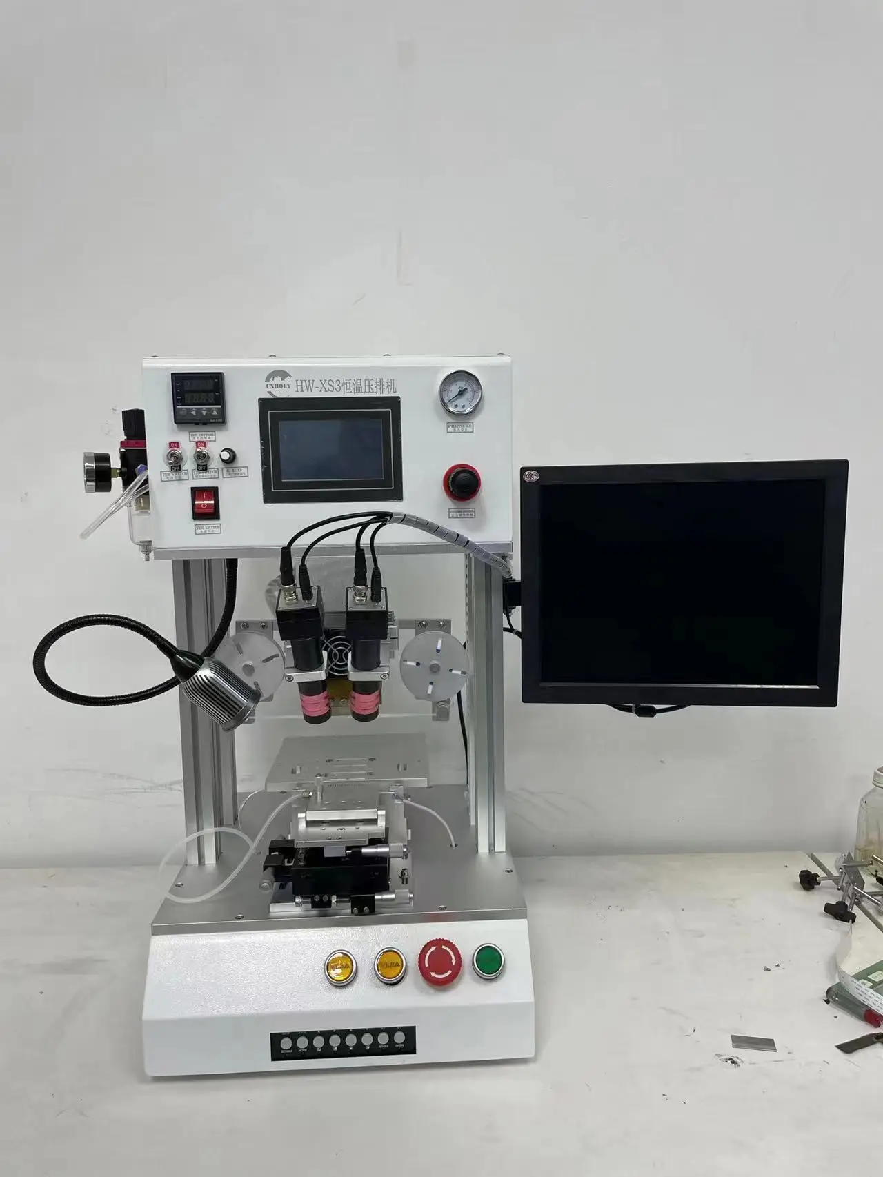Mini Bonding Machine For IPhone Blocked LCD Screen Repair Cof ACF LCD Tab Flex Cable Repair Equipment With PLC Core Components