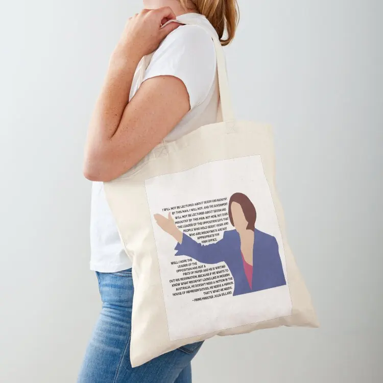 

Julia Gillard Misogyny Speech Tote Bag handbag Portable shopping bag Women's shopper great bag