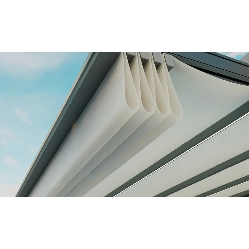 Outdoor Aluminum Retractable Folding Awning Window Sunshade Hardware Patio Garden