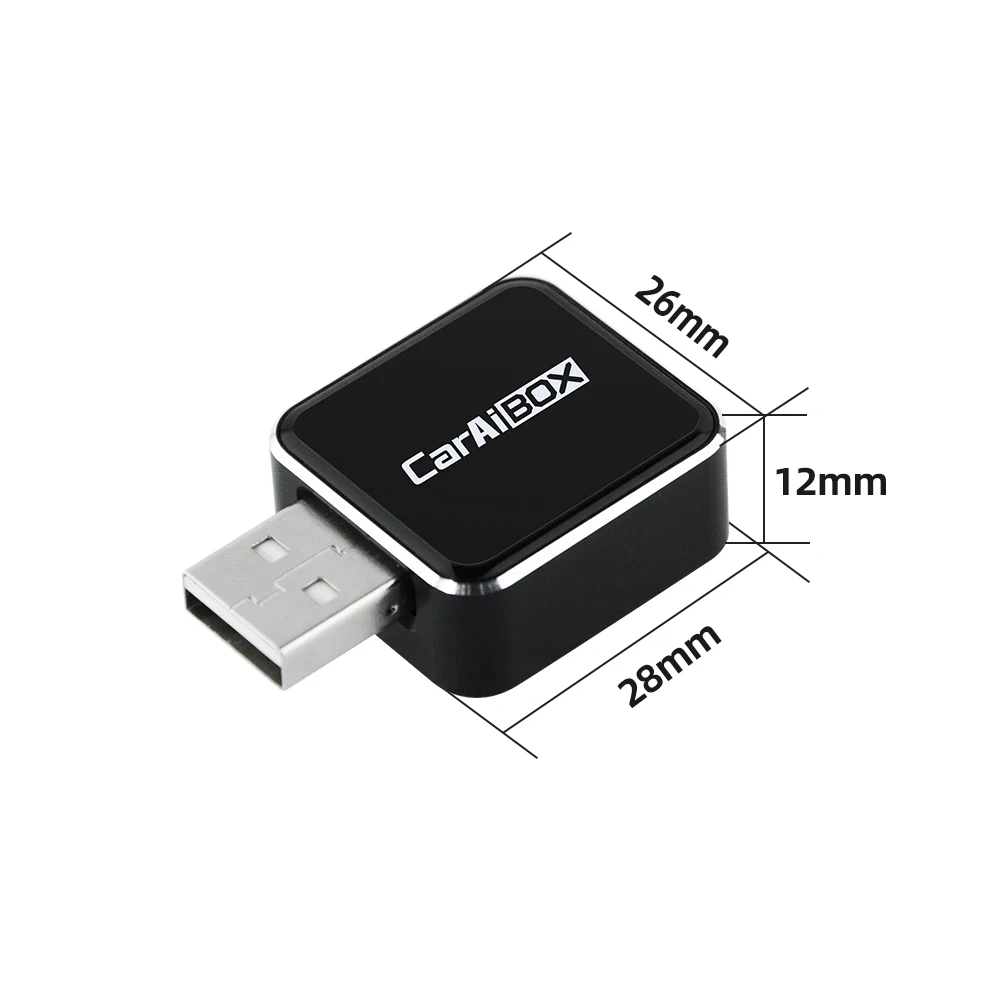 2 In 1 Carplay Android Auto AI Box Mini Adapter Plug And Play Wired To Wireless Conversion Fast Connect Compatible With Cars