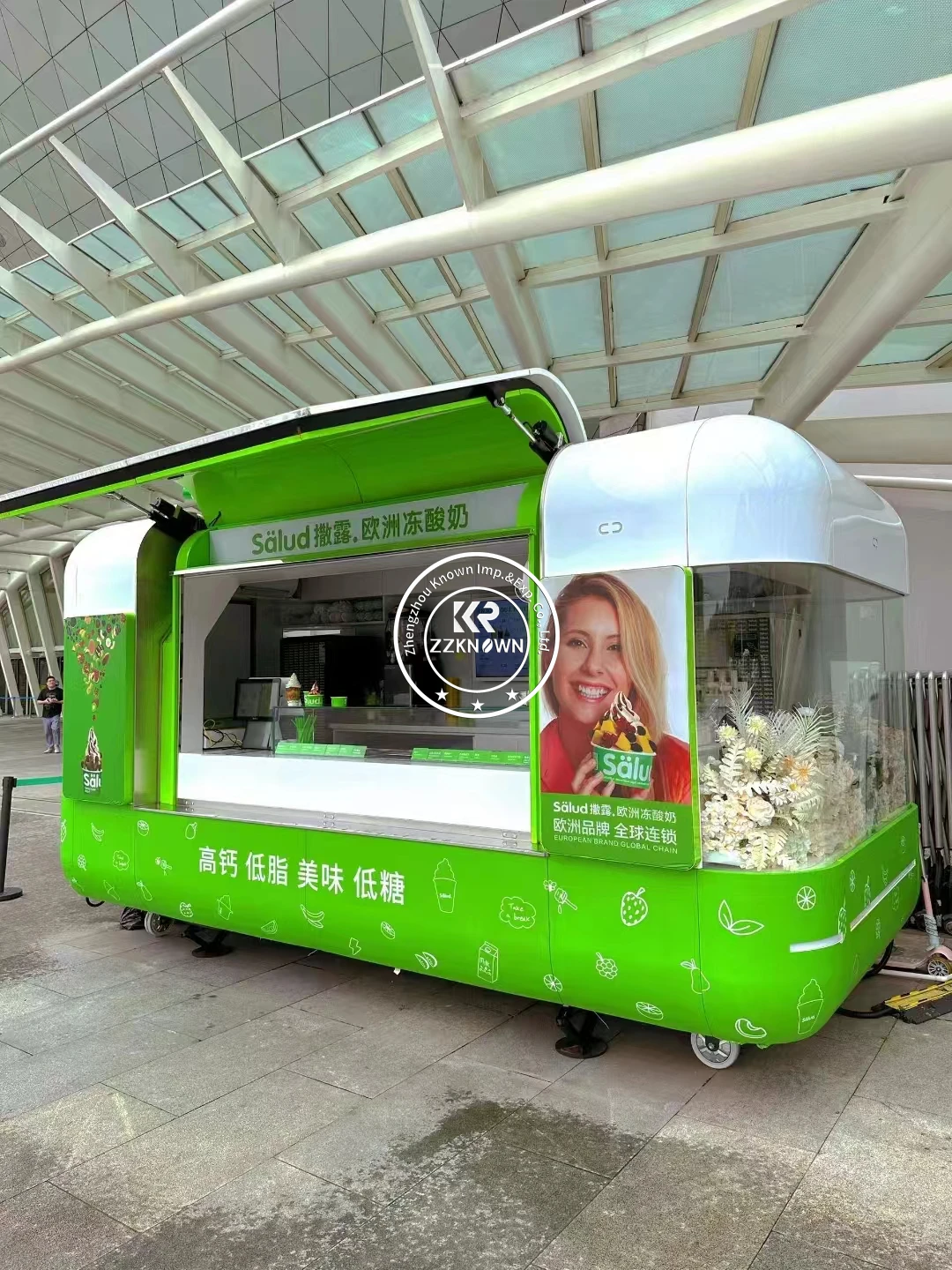 Mobile Food Trailer Truck Coffee Kiosk Outside Pizza Carts With Full Kitchen Custom Fully Equipments Concession Food Truck