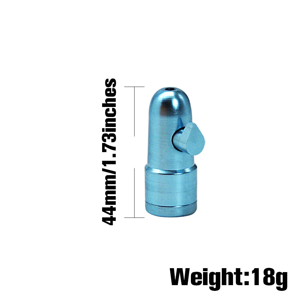 High Quality Portable Mini Metal Bullet Dispenser Leak-proof Storage Bottle Smoking Accessories