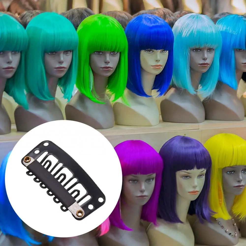 

50Pcs/Set 6-Teeth Non-slip Invisible Wig Faux Hair Extension Fixing Snap Clip