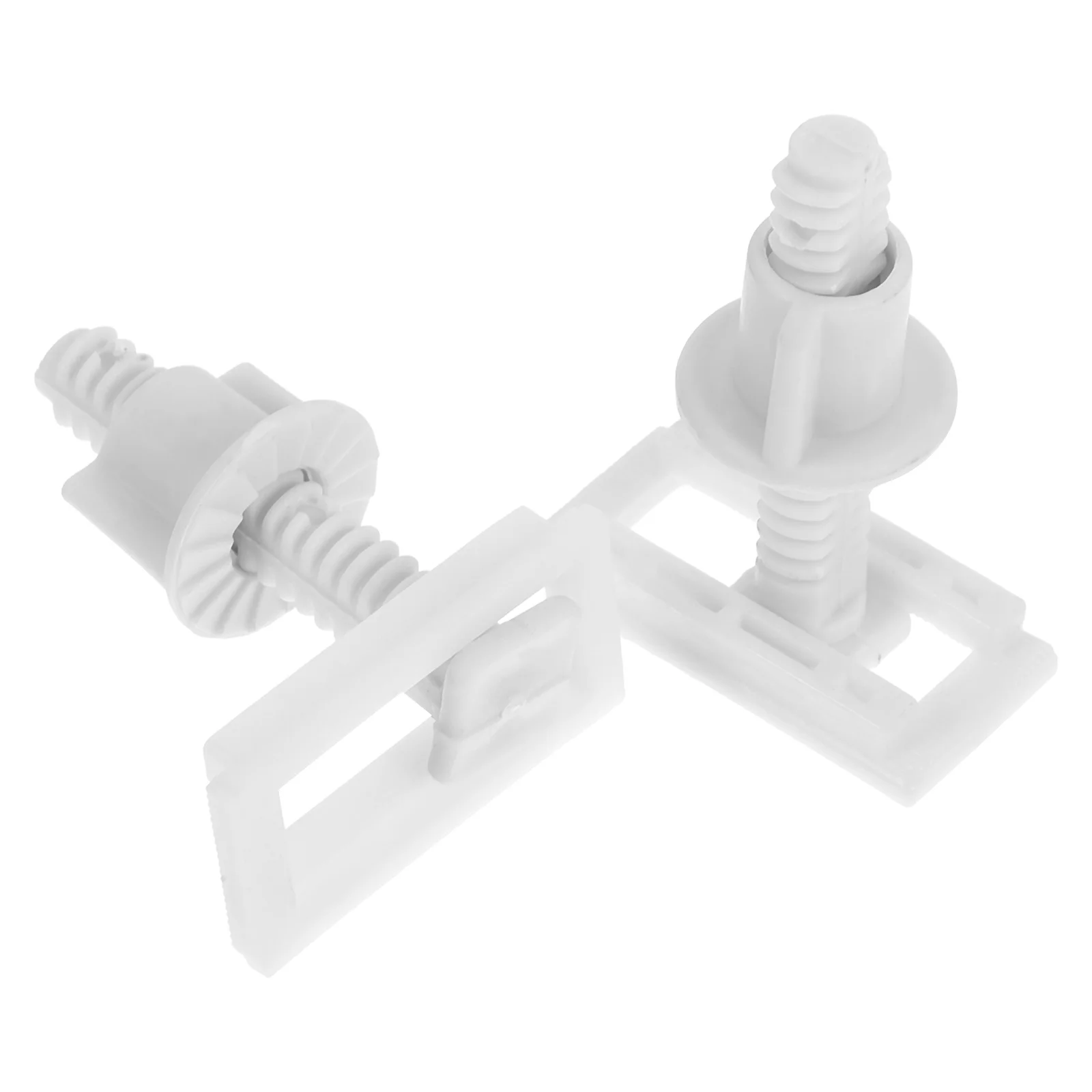 

2Pcs Universal Toilet Seat Bolts Nuts Kit Plastic Screws Rubber Expansion Plugs Quick Installation Replacement Set