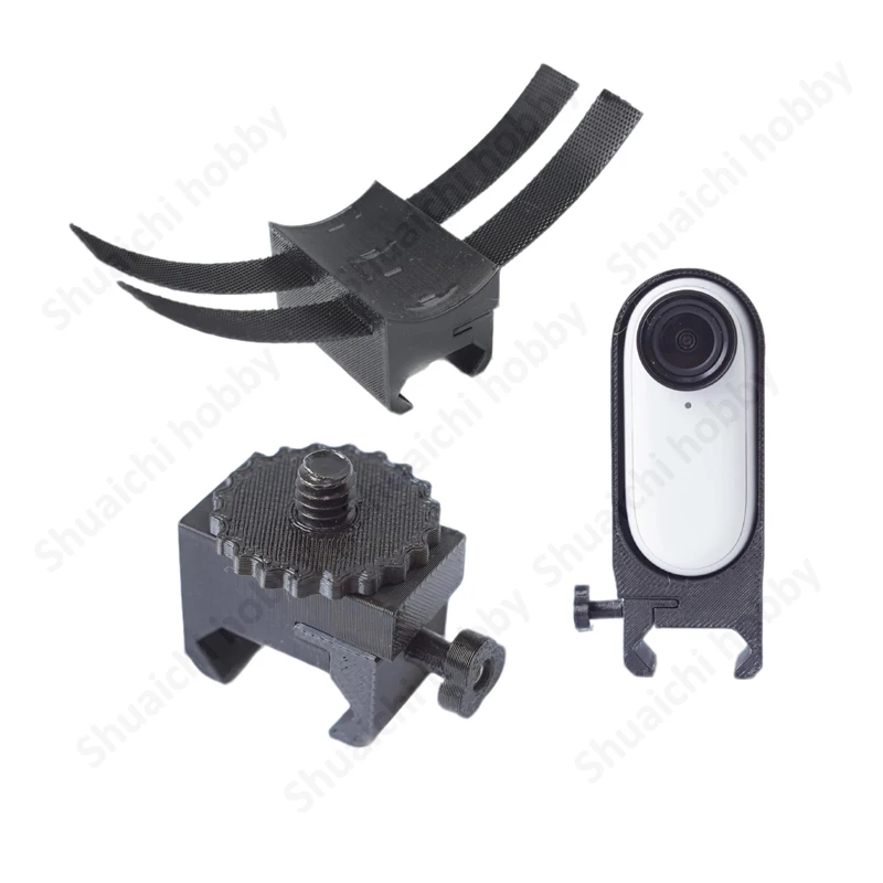 1PCS For Insta360 Go 3/3s Action Camera Adapter Bracket 1/4 Screw Fixing Mount Modified Acessory Compatible with Picatinny Rails