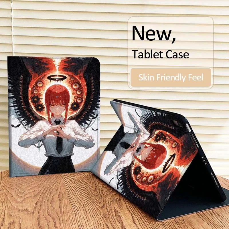 

Chainsaw Man Cartoon Cool For iPad Pro Air Mini 1 2 3 4 5 6 7 7th 8th 9th 10th 11th 10.2 9.7 10.5 10.9 11 12.9 Tablet Case