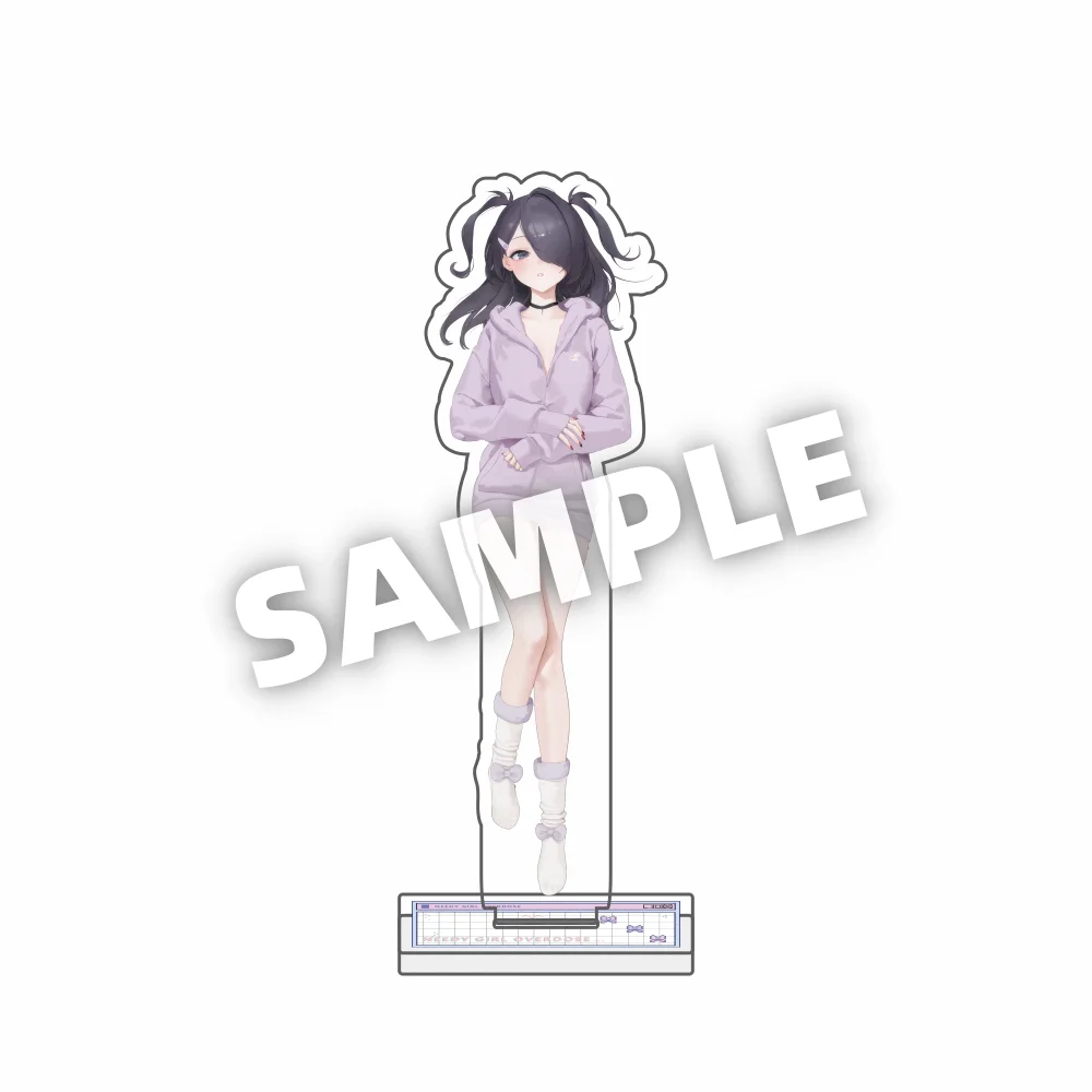 KAngel Amechan Keychain Women Needy Girl Overdose Acrylic Key Chain Man Key Ring Bag Pendant Ornament NGO Accessories Anime Gift