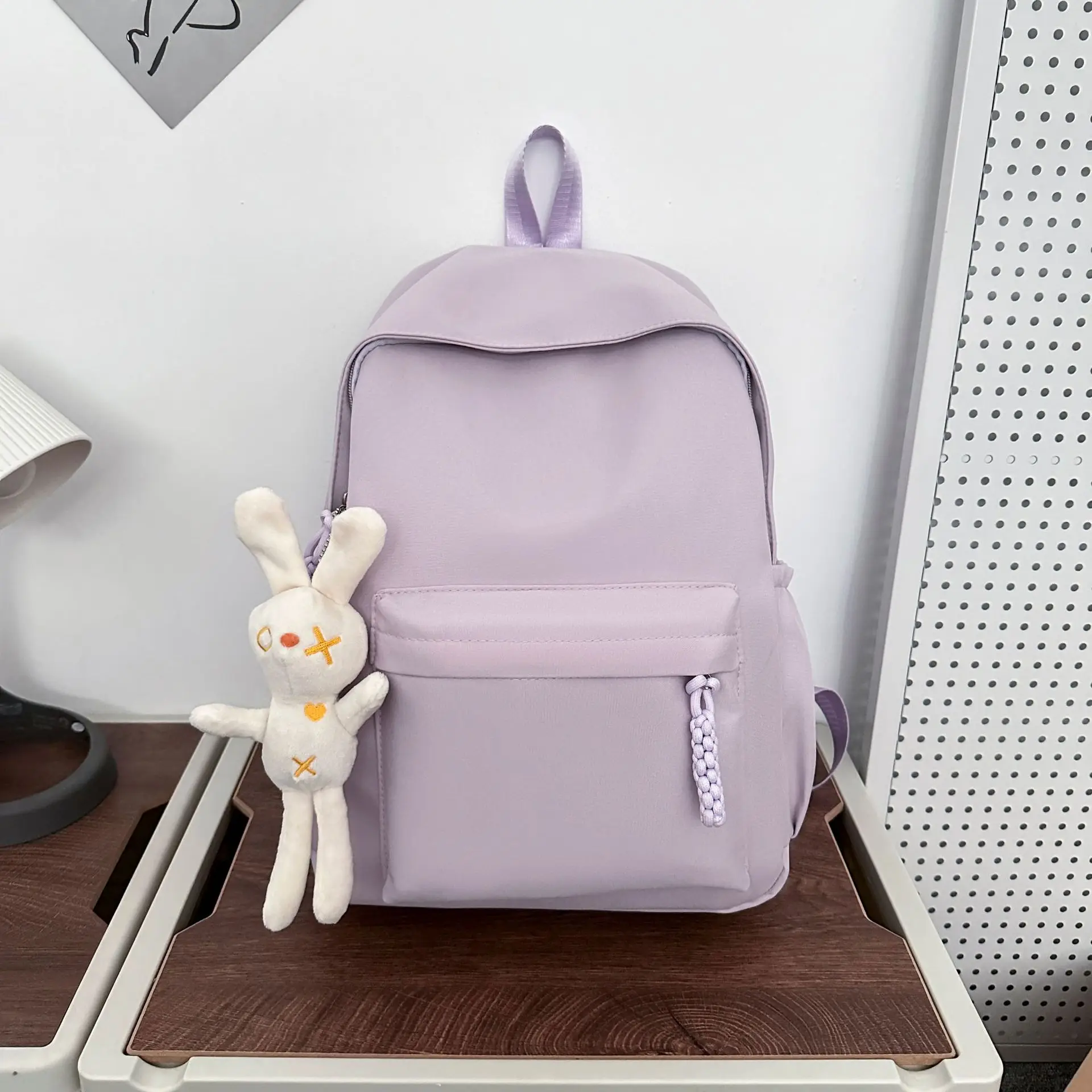 Wasserdichter Laptop-Rucksack für Damen, Reisetasche, Schwarz, Rosa, Büchertasche, Unisex. Kaufen Sie eins und erhalten Sie einen kostenlosen Anhänger, modische Schultasche für Studenten