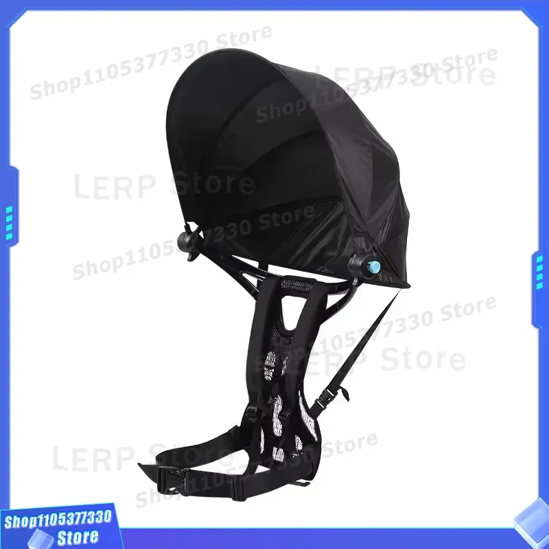 Portable Folding Backpack Parasol for Hiking Cycling Fishing Outdoor Sunshade Umbrella Lightweight Compact Design Travel Gear