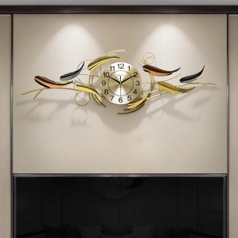 Aesthetic Battery Clock Wall Decor Digital Big Nordic Smart Wall Clock Modern Design Fancy Living Room Orologio Daparete Decor
