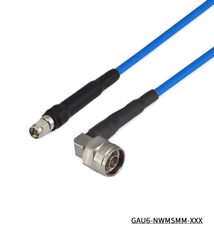 N Male 90 ° Right Angle Bending - SMA Male Ultra Flexible Cable Matching Cable GT210P 18G GAU6