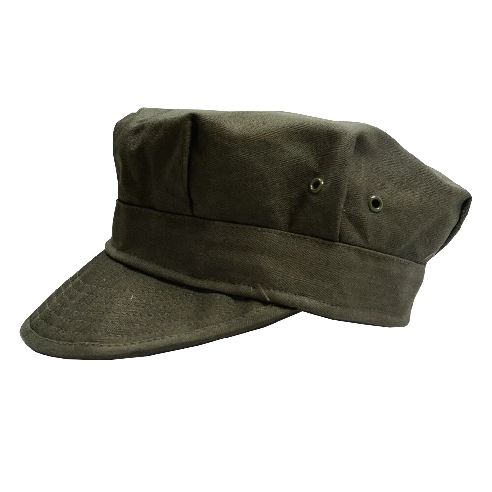 WWII WW2 Green Octagon Hat American Soldier Vintage Hat Head Decoration for Men's Sports Mountain Hat Vintage Gear